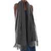 PIOYMEYA Sciarpa Scialle Donna Invernale Stola Grigio Scuro Spaosa Sciarpe Foulard Pashmina Elegante Cerimonia