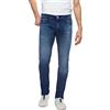Replay Jeans Dritti Grover da Uomo con Elasticità, Blu (Medium Blue 009), 30W / 32L