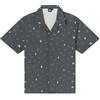 Dolly Noire Pokémon Camicia Unown Pattern Camicia Bowling Shirt Grigio Unisex, Camicia in Popeline di Cotone, Collezione Ufficiale (IT, Testo, L, Regular, Regular)