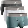 RM Real Men Real Men 3in Modal Boxer Briefs D Pouch XS 3pk SltGry/DrkHthrGry/Wht