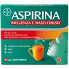 Aspirina Influenza e Naso Chiuso, da Sciogliere in Acqua Calda o Fredda, Gusto Arancia, 20 Bustine