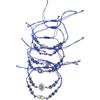 minkissy 6pezzi Braccialetto Con Occhio Turco Per Donna Di Braccialetti Con Perline Malocchio Bracciale Con Perline Distanziatrici e Cordino Regolabile Accessorio Da Indossare Per Protezion