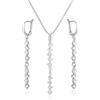 LillyMarie Collana E Orecchini In Argento Sterling Con Cristalli Dalla Collezione Classica
