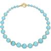 COAI Collana Donna Pietre Dure Stile Chunky con Perline Turchesi, Collana Turchese da Donna, Gioiello Boho Estivo con Chiusura OT