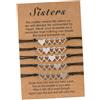 SOIMISS Braccialetti Cuore in Acciaio Inossidabile 5 Pezzi Set Decorativi Design Creativo per Donna per Banchetto e Prom
