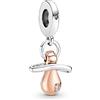 LaMenars Ciuccio Ciuccio Ciondolo Charm Perline in Argento Sterling 925 Adatto a Bracciali Regali Gioielli di Compleanno di Halloween Donne Ragazze