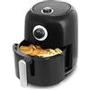 Emerio Friggitrice smart ad aria calda Emerio AF-125770 senza olio aggiuntivo, frittura più sana, 3 l di capacità, alloggiamento che non si scalda dall'esterno, senza BPA, riscaldamento rapido, 1450 watt