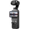 DJI Osmo Pocket 4 Combo Essential, stabilizzazione a tre assi, Trasmettitore Mic 3, CMOS da 1″ e 4K/240fps, 14 stop di gamma dinamica, fotocamera stabilizzata tascabile per vlog