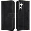 Bravoday Cover per Samsung Galaxy A05s / Galaxy A05s, Flip Custodia in Pelle PU con Slot per Schede, Portafoglio Custodia per Galaxy A05s / Galaxy A05s, Nero