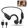 Astraveo Cuffie da guida Ossea Cuffie Bluetooth senza fili con tecnologia V5.2 HiFi Stereo Micro HD e design impermeabile IP65 Autonomia 12 ore Casco sportivo impermeabile per cuffie Sport Racing