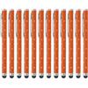 PATIKIL Penna Stilo Per Schermi Touch, 12 Pezzi Stilo Capacitivo Universale Ad Alta Precisione Con Cristalli E Metallo Per Dispositivi Touch Screen Telefono Tablet Laptop, Arancione