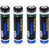 SolarCell Dunamis Confezione da 4 Batterie NiMH 1.2V AAA 900mAh Ricaricabili ad Alta Capacità Adatte per Telefoni Cordless, Fotocamere Digitali, Auricolari Bluetooth e Dispositivi ad Alta Potenza