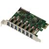 KALEA-INFORMATIQUE Scheda controller PCI Express da PCIe a USB 3.0 con 7 porte USB3 A orizzontali e chipset Via VLI VL805.