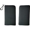 Tainada Custodia in neoprene antiurto con cerniera per iPhone 14/13/12 Pro Max, XR, Samsung S22+, S22 Ultra, S21 FE, A53 (nero)