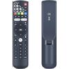 TCNOUMT Telecomando di ricambio adatto per Tele System Rcp Decoder Digitale Terrestre Android TV, compatibile con TELESystem UP t2 4K DVB-T2 SRT82