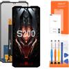 AGCUT Schermo di Ricambio per Doogee S200 Display LCD per Doogee S200 6,72 Pollici Touch Digitalizer Pannello di Vetro Assemblea di Riparazione con Strumenti (Nero, senza Telaio)