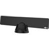 Goobay 67183 Antenna ultrapiatta Attiva per Interni Full HD DVB-T, Incl. Filtro LTE/4G, Nero