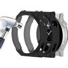 Acadeny 2 pezzi Custodia rigida compatibile con Huawei GT3 pro 46mm con pellicola protettiva,9H Durezza Hart PC Case sottile in vetro temperato per Smart Huawei GT3 pro 46mm, Nero