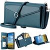 Tivenfezk Nadoli per iPhone 13 Crossbody Portafoglio Custodia,Borsa Borsetta con Spallina Slot per Schede Tasca Magnetico PU Pelle Flip Collo Cordino Cover