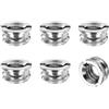 PATIKIL 6Pcs Adattatori Di Riduzione 1/4 A Maschio 3/8 Vite Argento | Filettatura Femmina, Di Montaggio, Acciaio Al Carbonio, Per Treppiede Adattatore, Per Treppiede O Monopiede