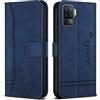Bravoday Cover per Oppo A94 4G / Oppo F19 PRO 4G / Oppo RENO5 F 4G / Oppo RENO5 Lite, Flip Custodia in Pelle PU Portafoglio Custodia, con Slot per Schede, Blu