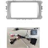 QZIVNBPM Cornice Per Autoradio 2 DIN Da 7 Pollici Adatta Per Ford Focus 2 S-Max Mondeo DVD Dash Audio Pannello Interno Mascherina Stereo Adattatore Plancia Telaio(Frame-cable-canbus2)