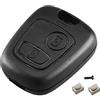 HooRLZ Guscio chiave per Citroen C1 C2 C3 C4 C5 Berlingo Picasso Xsara Saxo, Peugeot 107 206 207 208 306 307 308 406 407 508 806, chiave auto Peugeot 2 tasti, Citroen chiave di ricambio