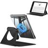 FINTIE Custodia per 7 Kindle Paperwhite (12ª Gen, 2024)/Colorsoft (1ª Gen） | Custodia Supporto Magnetico Rotante Girevole 360° Staccabile Cover Retro Trasparente con Auto Sveglia/Sonno, Nero