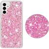 BLOTECH Custodia Glitter for Samsung A14 5G Cover Bling Brillantini Phone Cover Brillante Rosa Glitter TPU Soft Case Shell Glitter Brillanti 3D Paillettes Rosa Scintillanti Cover per Samsung A14 5G