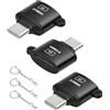 RIIEYOCA Lettore di schede Micro SD, lettore di schede SD a USB C, tipo C a lettore di schede TF, compatibile con Micro SDXC, Micro SDHC, Micro SD, telefono, pad, laptop (confezione da 3)