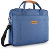 DOB SECHS Borsa Porta PC 15 Pollici, Borsa Lavoro Cartella Borse 15.6 Pollici Impermeabile Computer PC Portatile per Donna Uomo Insegnanti Viaggio Lavoro Università Scuola, Blu