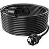 VELPAX Prolunga elettrica 30 metri per esterni, Cavo di prolunga con cappuccio di protezione, Prolunga Impermeabile HO7RN-F 3G1.5mm², per Casa, Ufficio, Negozio, Lavoro