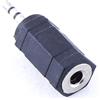 REY Adattatore convertitore mini jack da 2,5 mm maschio a 3,5 mm Hembra