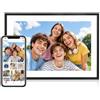 Linkdaze cornice digitale da 10,1 pollici, schermo tattile IPS HD, rotazione automatica, memoria da 32 GB, condivisione facile e immediata, collegato all'app AiMOR