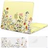 MOSISO Custodia Compatibile con MacBook Neo 13 pollici Cover 2026 A18 Pro | Copritastiera&Pellicola Protettiva&Fiori Giardino Resistente Graffi Rigida Case per MacBook Neo 13 A3404,Giallo Agrume