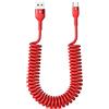 FGDTREE Cavi da USB a tipo c a forma di molla Cavo di ricarica rapida Cavo di ricarica veloce Cavo USB potente Cavo di ricarica rapida