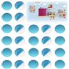 Azwood Piastrine in metallo autoadesive per figure toniche, base adesiva per magneti, dischi in metallo in acciaio inox - Decora la cameretta dei bambini con Tonies (100 pezzi)