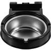 HORIALENCE Contenitore Porta Mozziconi da Parete in Acciaio Inox Nero, Funzionale di Design, Adatto a Casa e Locali Commerciali, Facile da Mantenere
