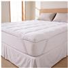 Generico Topper matrimoniale 160x190 cm - Topper per materassi Trapuntato Pillowtop di 5 cm - Il coprimaterasso con Elastico antiscivolo, si adatta a materassi 10-35cm - Lavabile in Lavatrice