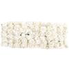 DOITOOL 144 Pezzi Fiori di Carta Mini Rosa Artificiale Bianca per Decorazioni Matrimonio Bomboniere e Fai da Te Steli Regolabili per Bouquet e Addobbi Casa e Festa