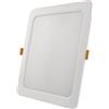 EMOS Pannello LED 24 W, quadrato 2400 lm, lampada da soffitto 22 x 22 cm, bianco neutro 4000 K, con driver LED, extra piatto, profondità di montaggio 2,6 cm, bianco