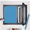 YANHONG Pellicola Specchio per Vetri Finestre 80 x 200 cm Protezione Privacy Protezione Solare Anti UV Pellicola Oscurante con Strumenti di Installazione per Ufficio e Soggiorno, Blu Scuro