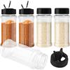 ZMDMAH Set di contenitori per condimenti in plastica, 5 pezzi, 100 ml, riutilizzabili, vasetti per spezie, contenitore per spezie in plastica