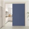 APMOE Tende Oscuranti per Porta, Tende Pieghevoli a Fisarmonica per Armadi Senza Porta Resistente all'Acqua Tenda Divisoria per Interni per Camera da Letto, Finestra, Bagno, Porta(Blu,80x220cm)