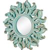 HiempTru Specchio decorativo da parete, rotondo, verde, 25,4 x 25,4 cm