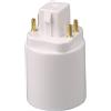 Wedhapy Portalampada E26 Adattatore per Lampadina a baionetta a Vite Adattatore per Lampadina a LED Adattatore per Lampadina Resistente al Calore Gx24q a Vite a 4 Pin Gx24q a E26