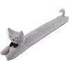 SANFERGE Paraspifferi per porta resistente, 91,4 cm, 1,4 kg, decorativo, insonorizzato, a risparmio energetico, motivo: gatto