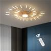 minifair Plafoniera Moderna A Led Dimmerabile,28+1 Teste Lampada Da Soffitto A Incasso In Oro Lampadari Per Camera Dei Bambini Camera Da Letto Soggiorno Luce A Forma Di Fiore3000-6000k Con Telecomando