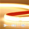 HEGEHE - Striscia LED COB 230 V con On/Off, IP65 Impermeabile Flessibile, 288 LED/M 0,5 M Striscia LED FCOB Bianco Caldo 3000 K CRI90+, Tagliabile ogni 50 cm, Illuminazione Domestica