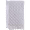 Blanc MARICLO Collezione Estate di Sangallo Trapunta con gala in pizzo 260 x 260 cm 200gsm 100% MICROFIBRA (Bianco)